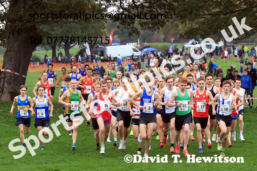 Senior Mens relay, 2025 Northern Cross Country Relays, Graves Park, Sheffield. Photo: David T. Hewitson/Sports for All Pics